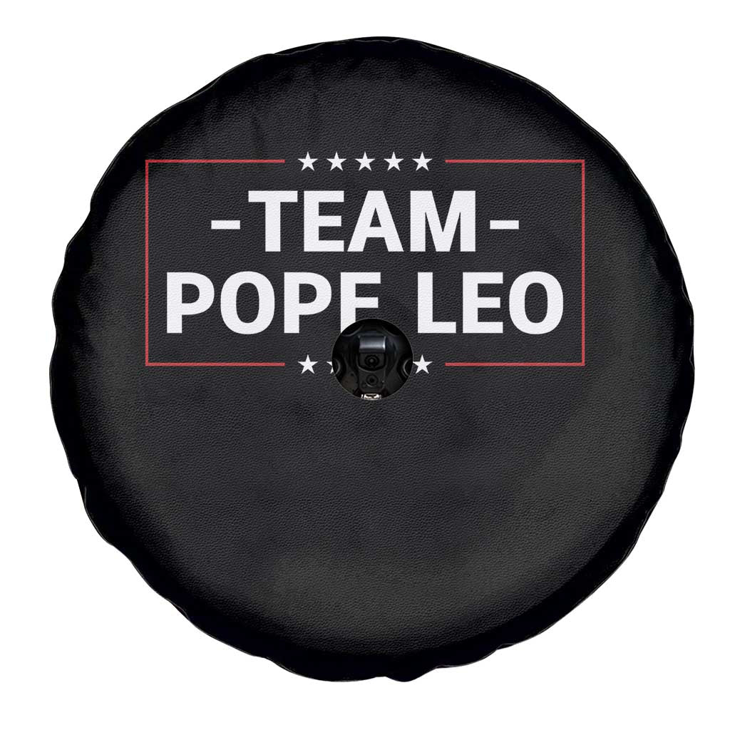 Team Pope Leo XIV Spare Tire Cover Catholic Pride Religious Faith Solidarity