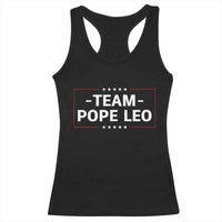 Team Pope Leo XIV Racerback Tank Top Catholic Pride Religious Faith Solidarity