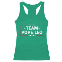 Team Pope Leo XIV Racerback Tank Top Catholic Pride Religious Faith Solidarity