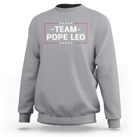 Team Pope Leo XIV Sweatshirt Catholic Pride Religious Faith Solidarity