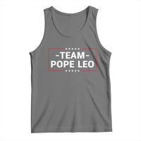 Team Pope Leo XIV Tank Top Catholic Pride Religious Faith Solidarity