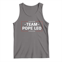 Team Pope Leo XIV Tank Top Catholic Pride Religious Faith Solidarity