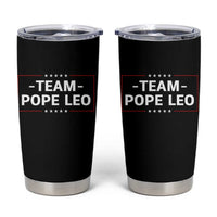 Team Pope Leo XIV Tumbler Cup Catholic Pride Religious Faith Solidarity