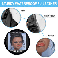 Funny You Rushed Through Your Test Doll Face Meme Spare Tire Cover Teacher Reaction Humor Testing Day