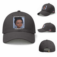 Funny You Rushed Through Your Test Doll Face Meme Baseball Cap Teacher Reaction Humor Testing Day