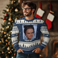 Funny You Rushed Through Your Test Doll Face Meme Ugly Christmas Sweater Teacher Reaction Humor Testing Day