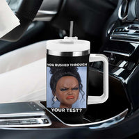 Funny You Rushed Through Your Test Doll Face Meme Tumbler With Handle Teacher Reaction Humor Testing Day
