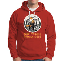 Camping Dad Hoodie World's Best Dadventure Dad Camping Outdoor Nature Lovers - Wonder Print Shop