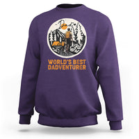 Camping Dad Sweatshirt World's Best Dadventure Dad Camping Outdoor Nature Lovers - Wonder Print Shop