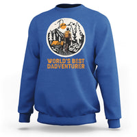 Camping Dad Sweatshirt World's Best Dadventure Dad Camping Outdoor Nature Lovers - Wonder Print Shop