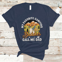 Camping Dad T Shirt My Favorite Camping Buddies Call Me Dad Vintage Fathers Day - Wonder Print Shop