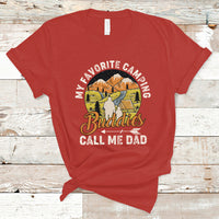 Camping Dad T Shirt My Favorite Camping Buddies Call Me Dad Vintage Fathers Day - Wonder Print Shop