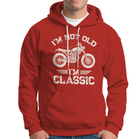 Mens Birthday Hoodie I'm Not Old I'm Classic Funny Motorcycle Graphic Biker Mens - Wonder Print Shop