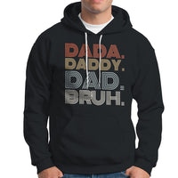 Funny Dad Hoodie Men Dada Daddy Dad Bruh Fathers Day Vintage Funny Father - Wonder Print Shop
