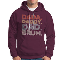 Funny Dad Hoodie Men Dada Daddy Dad Bruh Fathers Day Vintage Funny Father - Wonder Print Shop