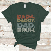 Funny Dad T Shirt Men Dada Daddy Dad Bruh Fathers Day Vintage Funny Father - Wonder Print Shop