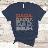 Funny Dad T Shirt Men Dada Daddy Dad Bruh Fathers Day Vintage Funny Father - Wonder Print Shop