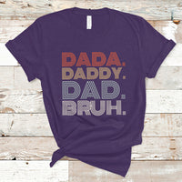 Funny Dad T Shirt Men Dada Daddy Dad Bruh Fathers Day Vintage Funny Father - Wonder Print Shop