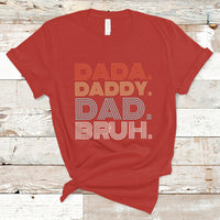Funny Dad T Shirt Men Dada Daddy Dad Bruh Fathers Day Vintage Funny Father - Wonder Print Shop
