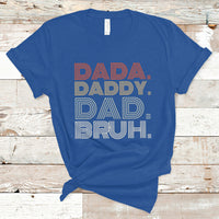 Funny Dad T Shirt Men Dada Daddy Dad Bruh Fathers Day Vintage Funny Father - Wonder Print Shop