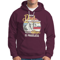 Funny Dad Hoodie Being Dad is an Honor Being Papa is Priceless Fathers Day - Wonder Print Shop