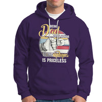 Funny Dad Hoodie Being Dad is an Honor Being Papa is Priceless Fathers Day - Wonder Print Shop