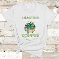 Camping T Shirt Camping Solves Problems Coffee Solves Rest Funny Camper - Wonder Print Shop