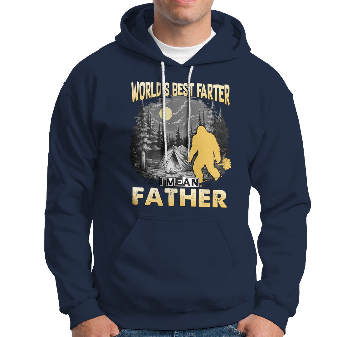 Funny Farter Hoodie Funny Father's Day World's Best Farter I Mean Father Bigfoot - Wonder Print Shop