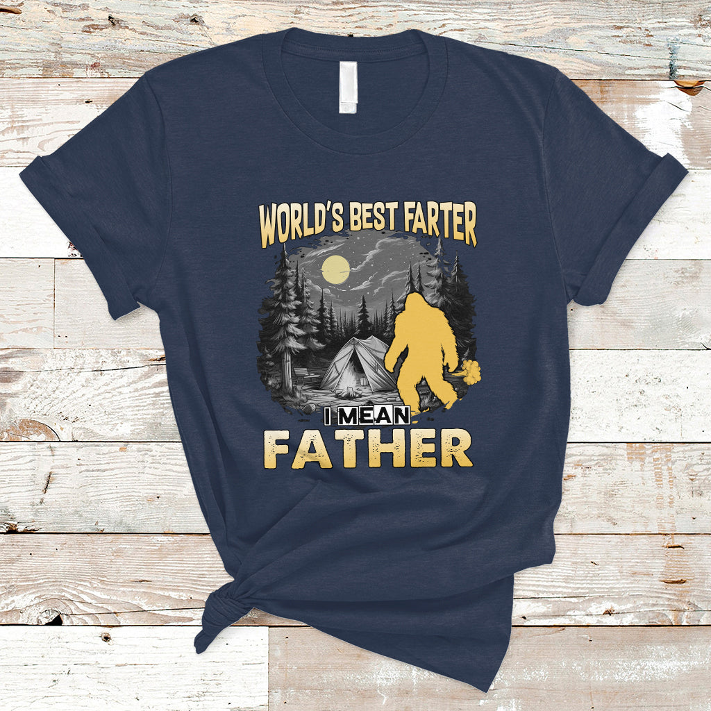 Funny Farter T Shirt Funny Father's Day World's Best Farter I Mean Father Bigfoot - Wonder Print Shop