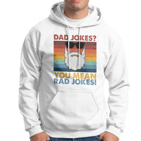 Dad Joke Hoodie Dad Jokes I Think You Mean Rad Jokes Father's Day Vintage - Wonder Print Shop