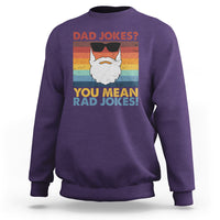 Dad Joke Sweatshirt Dad Jokes I Think You Mean Rad Jokes Father's Day Vintage - Wonder Print Shop