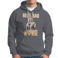 Horse Dad Hoodie Father's Day Best Dad Ever Retro Western Rodeo Cowboy Dad - Wonder Print Shop