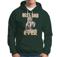 Horse Dad Hoodie Father's Day Best Dad Ever Retro Western Rodeo Cowboy Dad - Wonder Print Shop