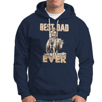 Horse Dad Hoodie Father's Day Best Dad Ever Retro Western Rodeo Cowboy Dad - Wonder Print Shop