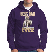 Horse Dad Hoodie Father's Day Best Dad Ever Retro Western Rodeo Cowboy Dad - Wonder Print Shop