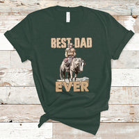 Horse Dad T Shirt Father's Day Best Dad Ever Retro Western Rodeo Cowboy Dad - Wonder Print Shop