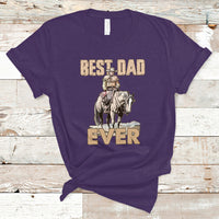 Horse Dad T Shirt Father's Day Best Dad Ever Retro Western Rodeo Cowboy Dad - Wonder Print Shop