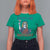 Funny 4th of July Statue of Liberty Cocktail T Shirt For Women Retro Bitches Love Independence