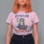 Funny 4th of July Statue of Liberty Cocktail T Shirt For Women Retro Bitches Love Independence