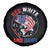 Red White And Bruh Fishing Spare Tire Cover Funny Patriotic Bass 4th Of July American Flag