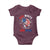 Red White And Bruh Fishing Baby Onesie Funny Patriotic Bass 4th Of July American Flag