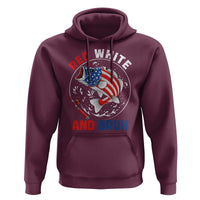 Red White And Bruh Fishing Hoodie Funny Patriotic Bass 4th Of July American Flag