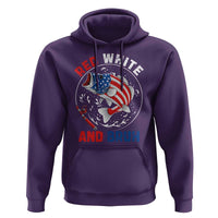 Red White And Bruh Fishing Hoodie Funny Patriotic Bass 4th Of July American Flag