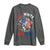 Red White And Bruh Fishing Long Sleeve Shirt Funny Patriotic Bass 4th Of July American Flag