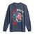 Red White And Bruh Fishing Long Sleeve Shirt Funny Patriotic Bass 4th Of July American Flag