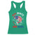 Red White And Bruh Fishing Racerback Tank Top Funny Patriotic Bass 4th Of July American Flag
