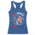 Red White And Bruh Fishing Racerback Tank Top Funny Patriotic Bass 4th Of July American Flag