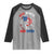Red White And Bruh Fishing Raglan Shirt Funny Patriotic Bass 4th Of July American Flag
