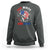 Red White And Bruh Fishing Sweatshirt Funny Patriotic Bass 4th Of July American Flag