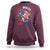 Red White And Bruh Fishing Sweatshirt Funny Patriotic Bass 4th Of July American Flag